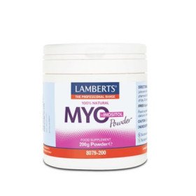 Lamberts Myo Inositol Powder (200gr) - Μυοϊνοσιτόλη, για το σύνδρομο πολυκυστικών ωοθηκών