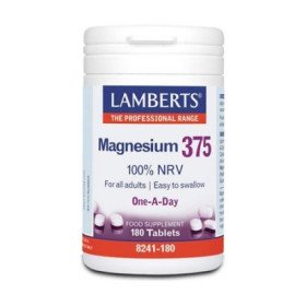 Lamberts Magnesium 375 Συμπλήρωμα τις 4 Σημαντικότερες Μορφές Αλάτων Μαγνησίου, 180 tabs