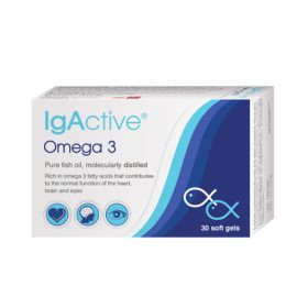 Novapharm Igactive Omega 3, 30 κάψουλες : Αγνό Ιχθυέλαιο Μοριακής Απόσταξης.