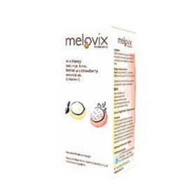 Melovix Για τον ερεθισμένο λαιμό και το βήχα με γεύση λεμόνι και φράουλα, 200ml