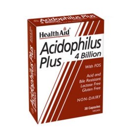 Health Aid Acidophilus Plus 4 Billion, Προβιοτικό για Εντερική Ισορροπία, 30caps
