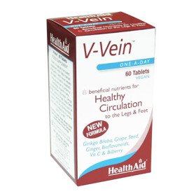 Health Aid V-Vein, Τόνωση του Κυκλοφορικού για Ξεκούραστα και Υγιή Πόδια, 60tabs