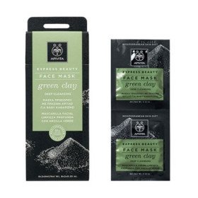 Apivita Express Beauty Μάσκα για Bαθύ Kαθαρισμό Με Πράσινη Άργιλο 2x8ml