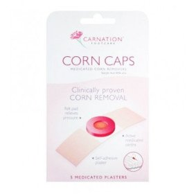 Carnation Corn Caps, Αυτοκόλλητα Επιθέματα Αφαίρεσης Κάλων 5τμχ